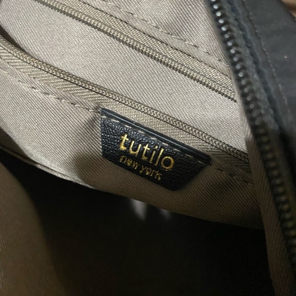 Tulio Backpack with Gold Accents Business Casual  Size 12 x 12 Dark Academia - Picture 8 of 11